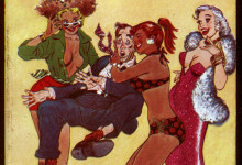 Original Pin-Up Art - PLAYGIRLS USA Cover Painting 1956 Pyramid 205 Casey Jones